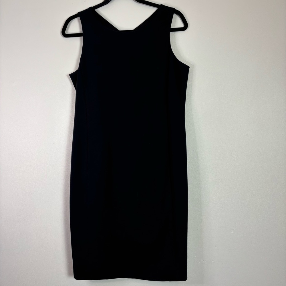 Eileen Fisher petite black dress sleeveless PM medium